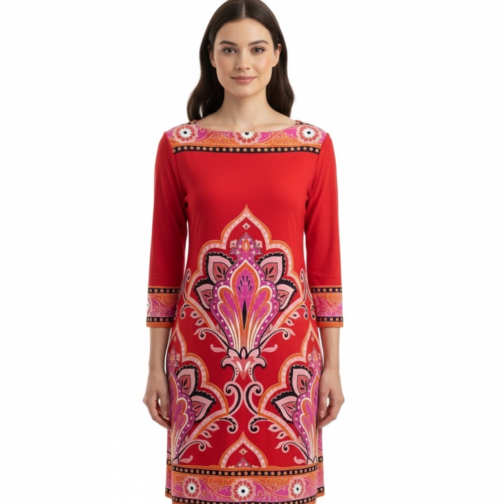 London Times Retro Mod Shift Dress 1960’s pop sz 4